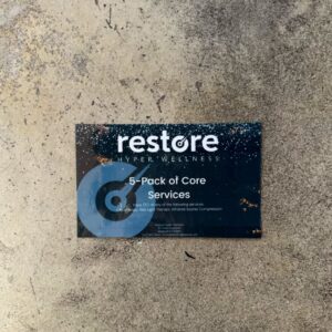 Restore Wellness – 5 Pack of Core Services